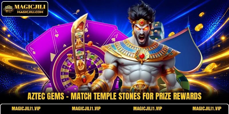 Aztec Gems - Match Temple Stones For Prize Rewards
