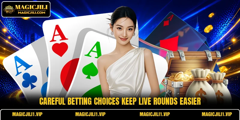 Careful betting choices keep live rounds easier Careful betting choices keep live rounds easier