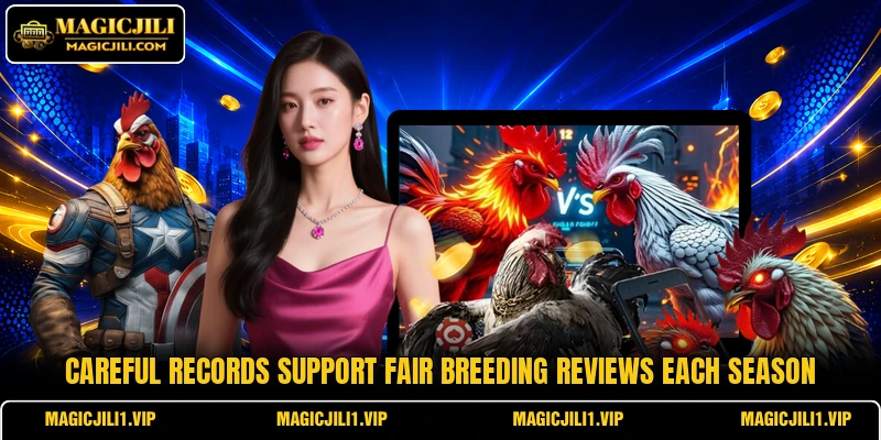 Careful records support fair breeding reviews each season Careful records support fair breeding reviews each season