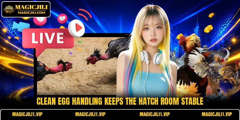 Clean egg handling keeps the hatch room stable Clean egg handling keeps the hatch room stable