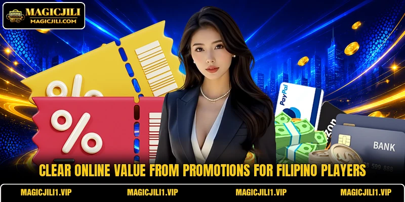 Clear online value from Promotions for Filipino players