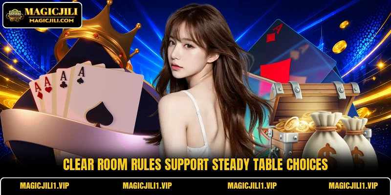 Clear room rules support steady table choices