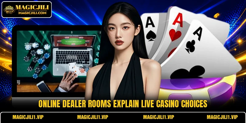 Online dealer rooms explain live casino choices Online dealer rooms explain live casino choices