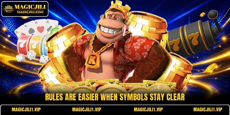 Rules are easier when symbols stay clear Rules are easier when symbols stay clear