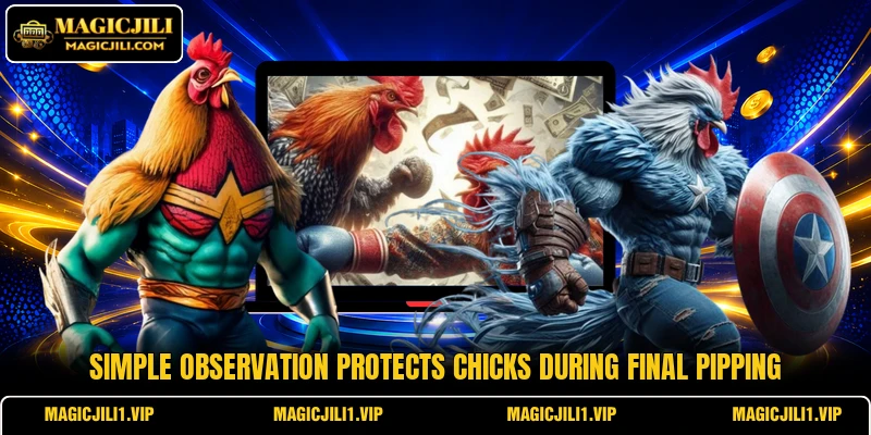 Simple observation protects chicks during final pipping Simple observation protects chicks during final pipping